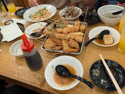 Dinner at Osaka Manmaru