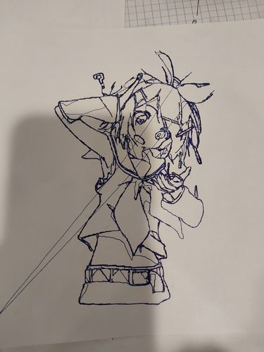 Completed Rin drawing