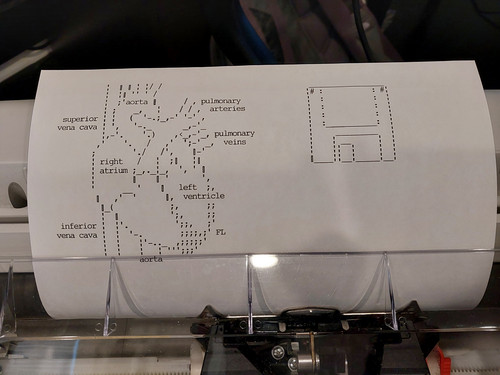 ascii art featuring a heart and floppy disk